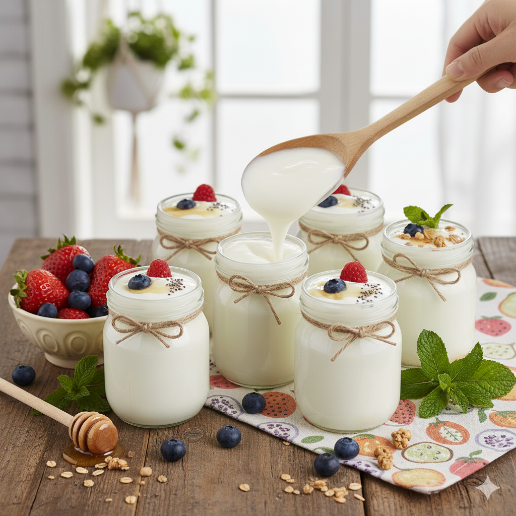 làm sữa chua tại nhà đơn giản